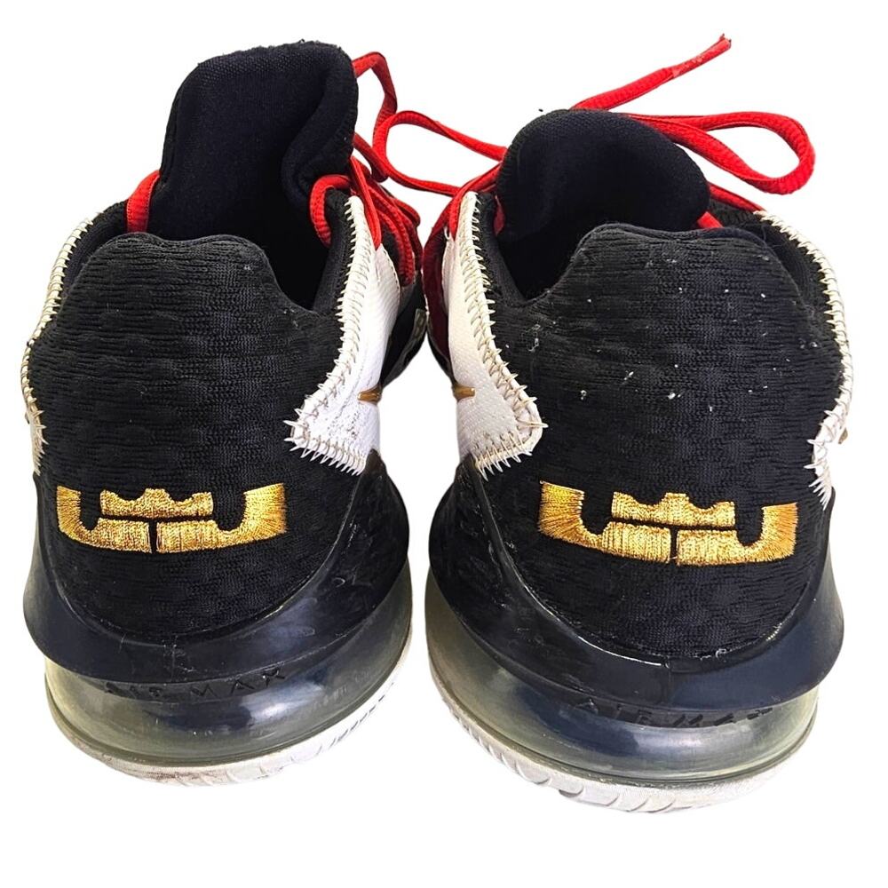 Nike Lebron 17 Low EP React Metallic Gold Athletic Basketball Sneaker - Picture 4 of 12